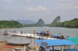 View over river.